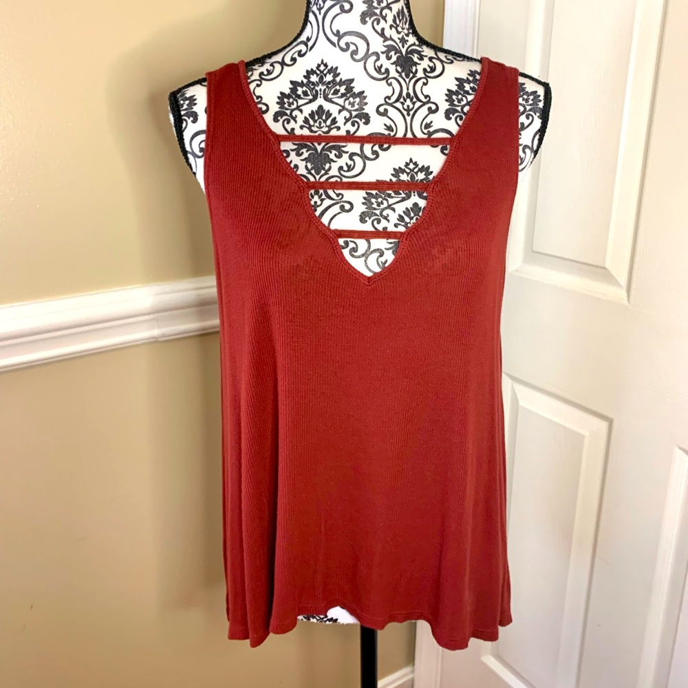 Mudd, tank top with cutouts, size Lg.